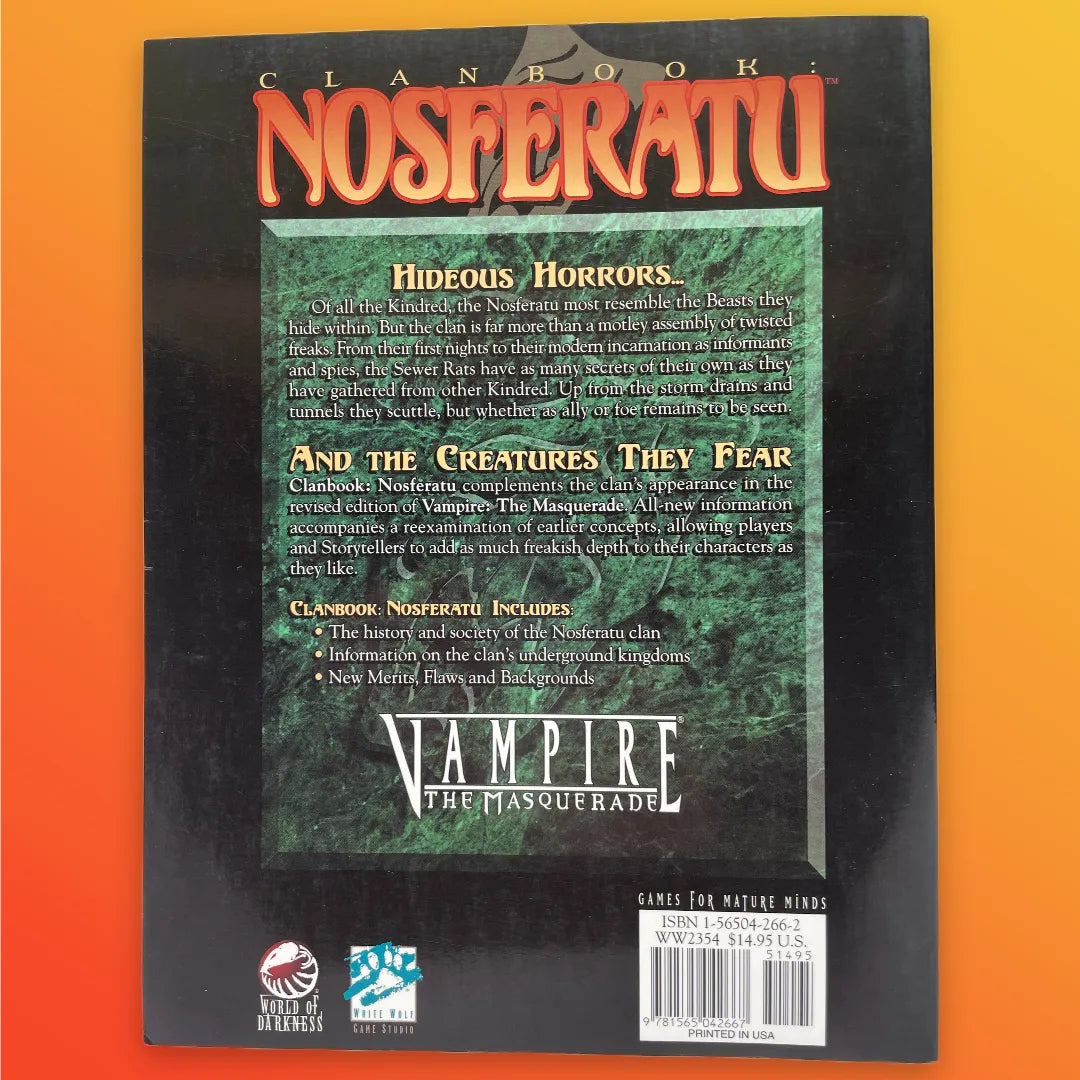Clanbook: Nosferatu Vampire: The Masquerade White Wolf