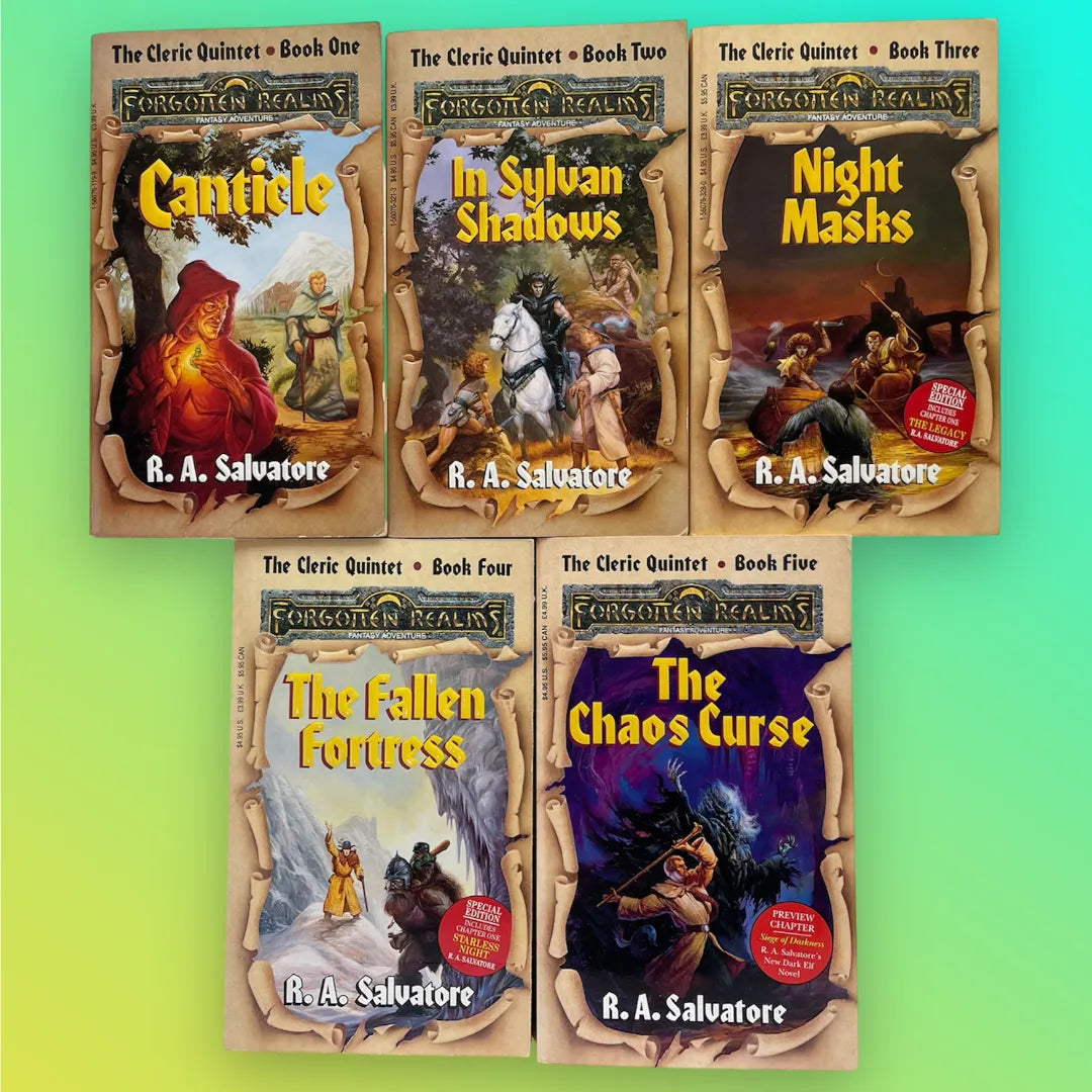 Forgotten Realms: The Cleric Quintet, Books 1-5 by R.A. Salvatore