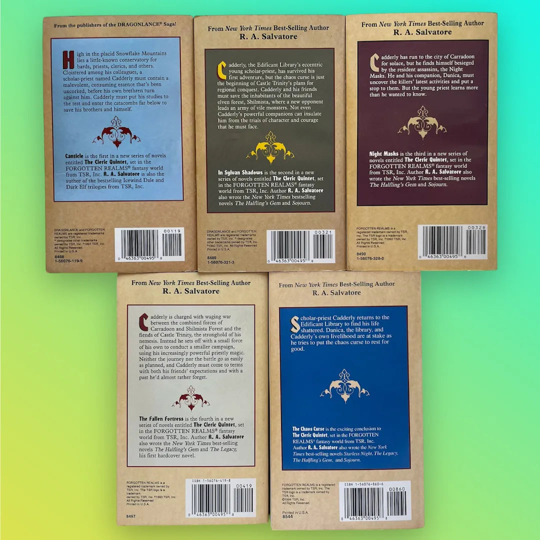 Forgotten Realms: The Cleric Quintet, Books 1-5 by R.A. Salvatore