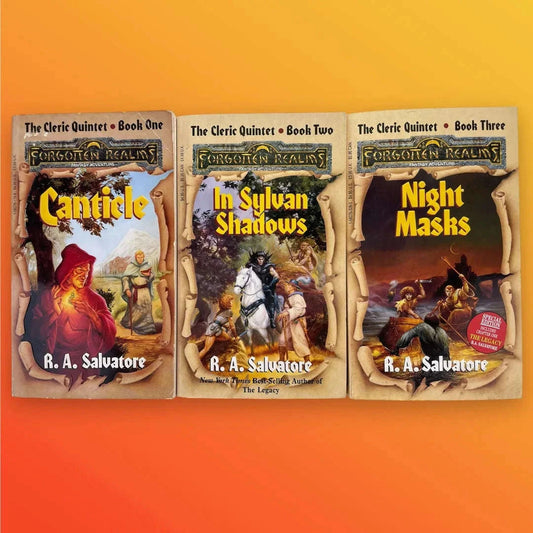 Forgotten Realms: The Cleric Quintet, Books 1-3 by R.A. Salvatore Lichyard Games