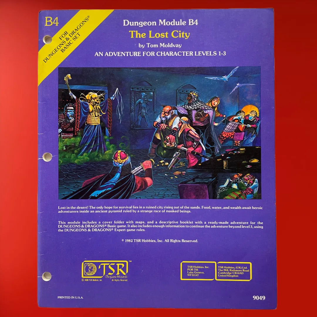 The Lost City B4 9049 Dungeons & Dragons