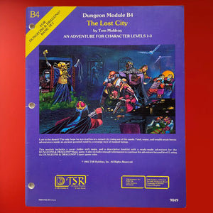 The Lost City B4 9049 Dungeons & Dragons