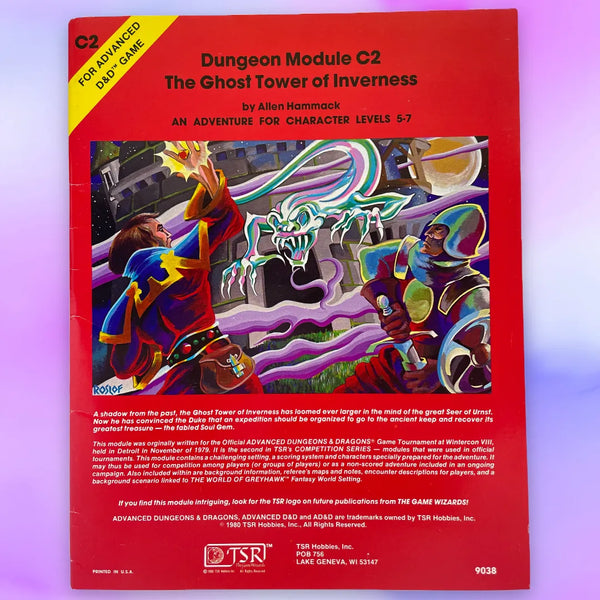 The Ghost Tower of Inverness C2 Advanced Dungeons & Dragons 1e