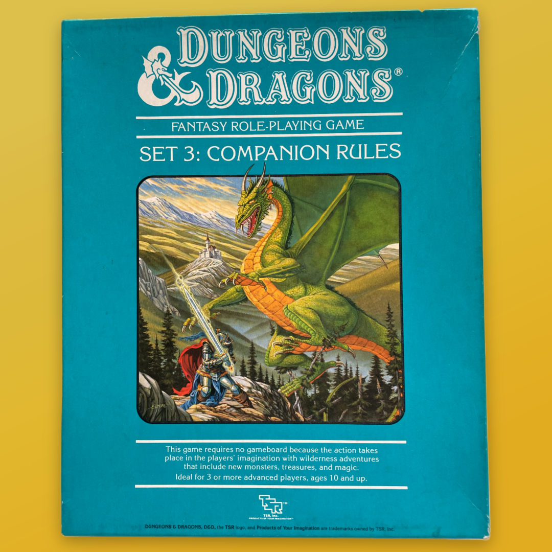 Dungeons & Dragons Companion Rules Set 3 1013 Box Set