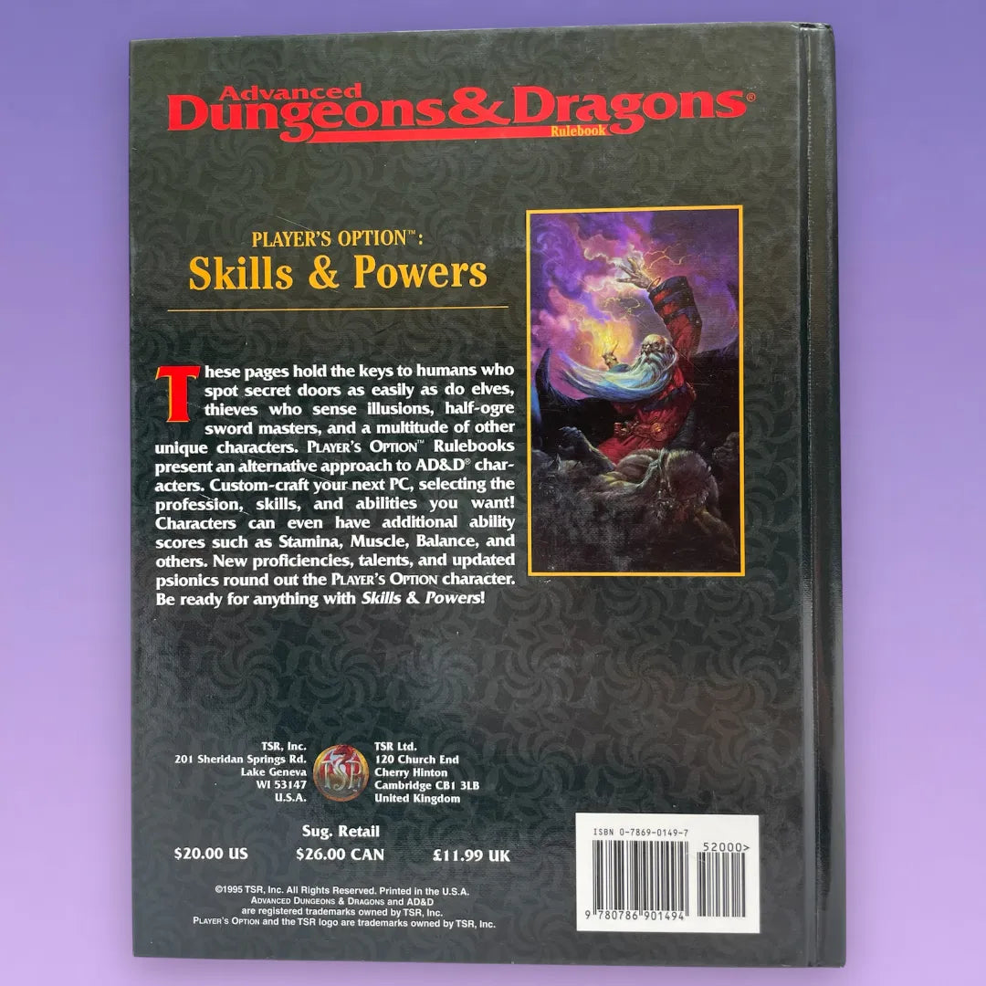 Player's Option: Skills & Powers 2154 Advanced Dungeons & Dragons 2e