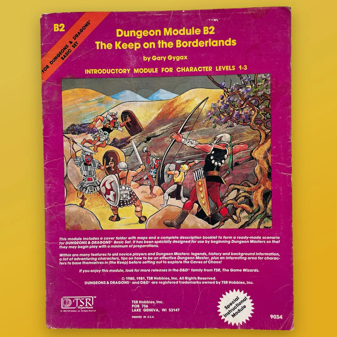 The Keep on the Borderlands B2 9034 Dungeons & Dragons