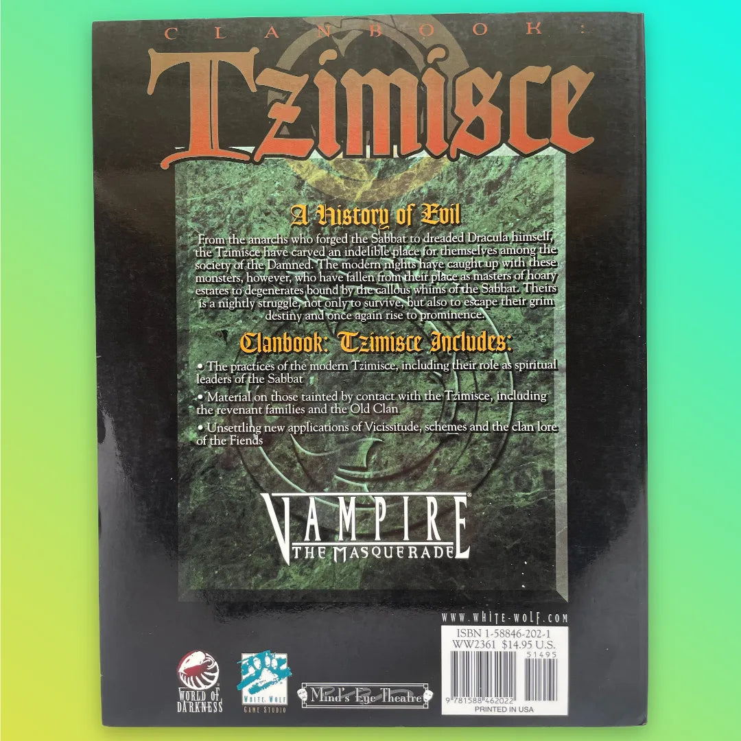 Clanbook: Tzimisce Vampire: The Masquerade White Wolf