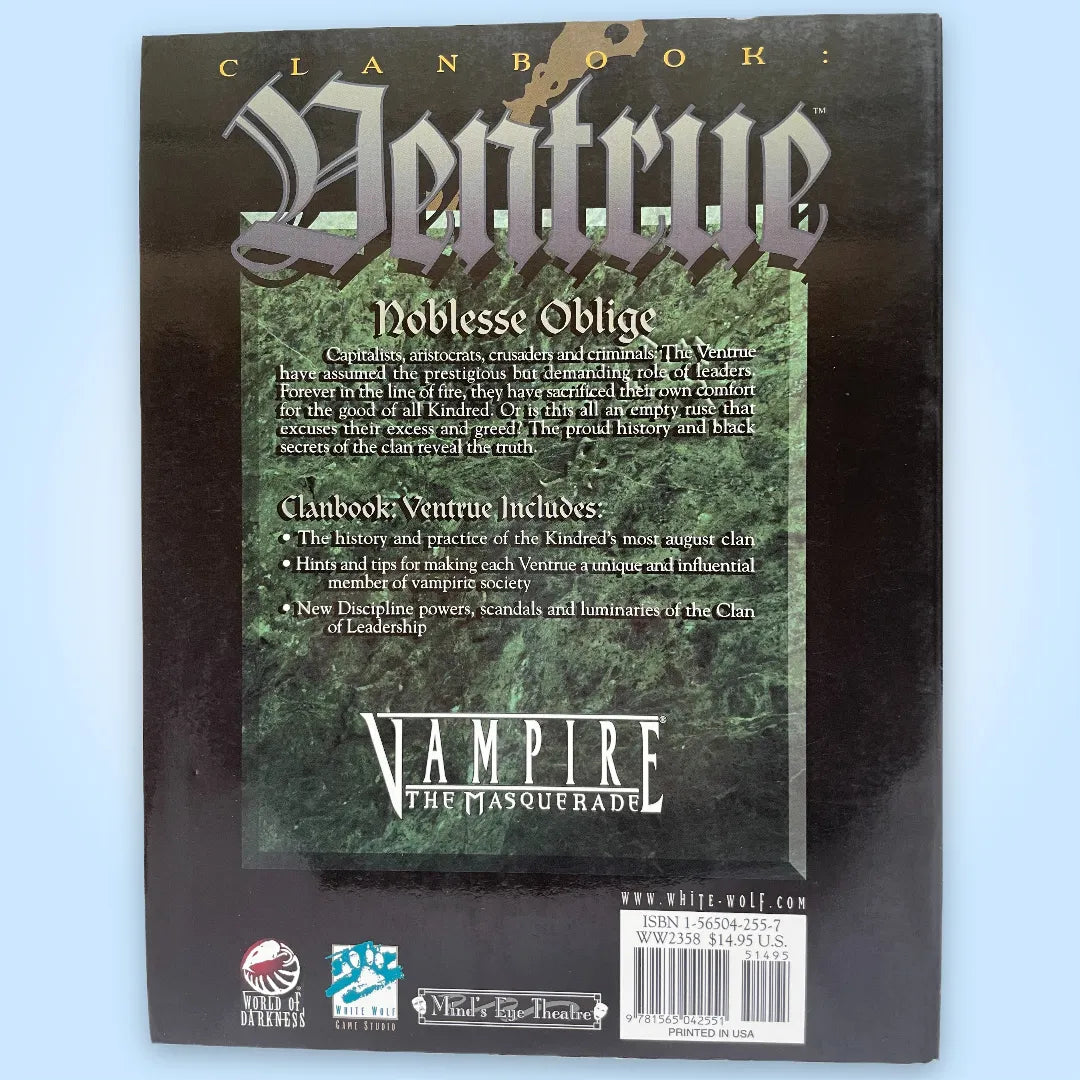 Clanbook: Ventrue Vampire: The Masquerade White Wolf