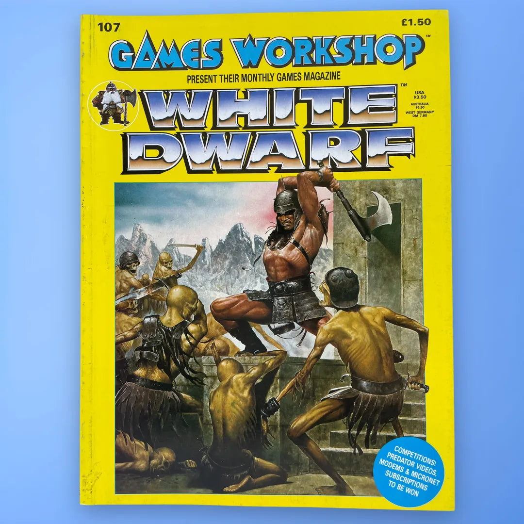 White Dwarf Magazine #107 November 1988 Games Workshop