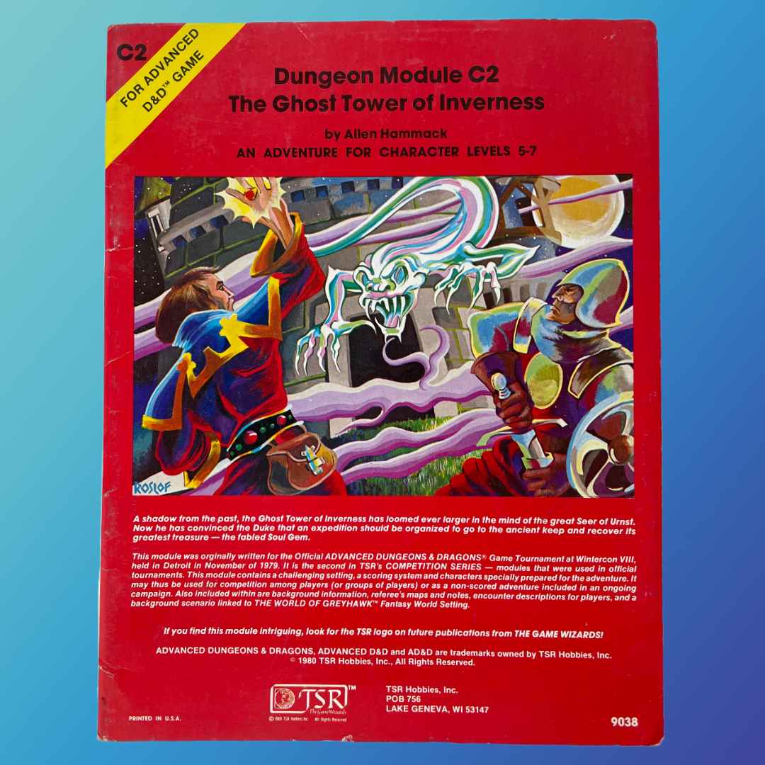 The Ghost Tower of Inverness C2 9038 AD&D 1e