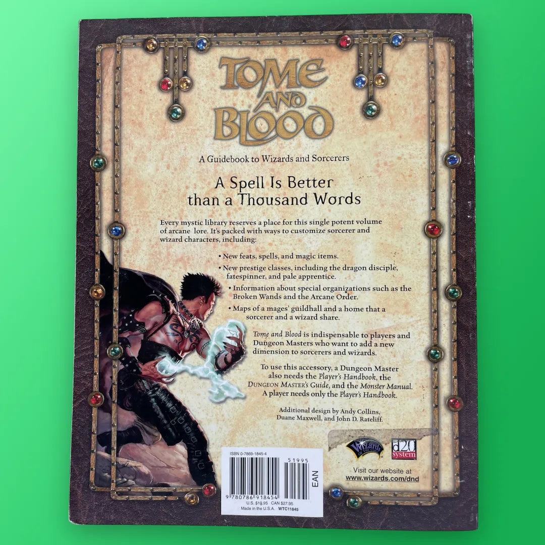 Tome and Blood: A Guidebook to Wizards and Sorcerers Dungeons & Dragons 3e