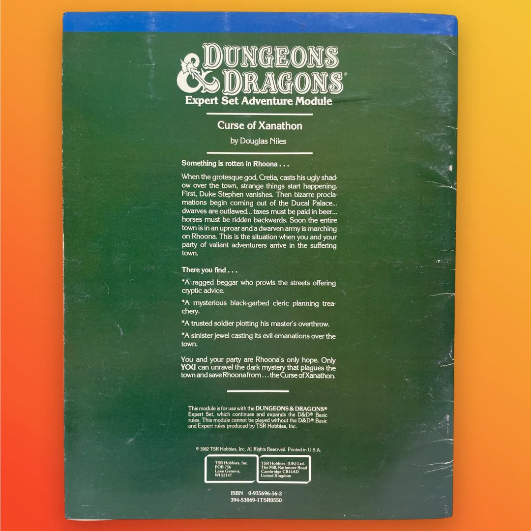 Curse of Xanathon X3 9056 Dungeons & Dragons