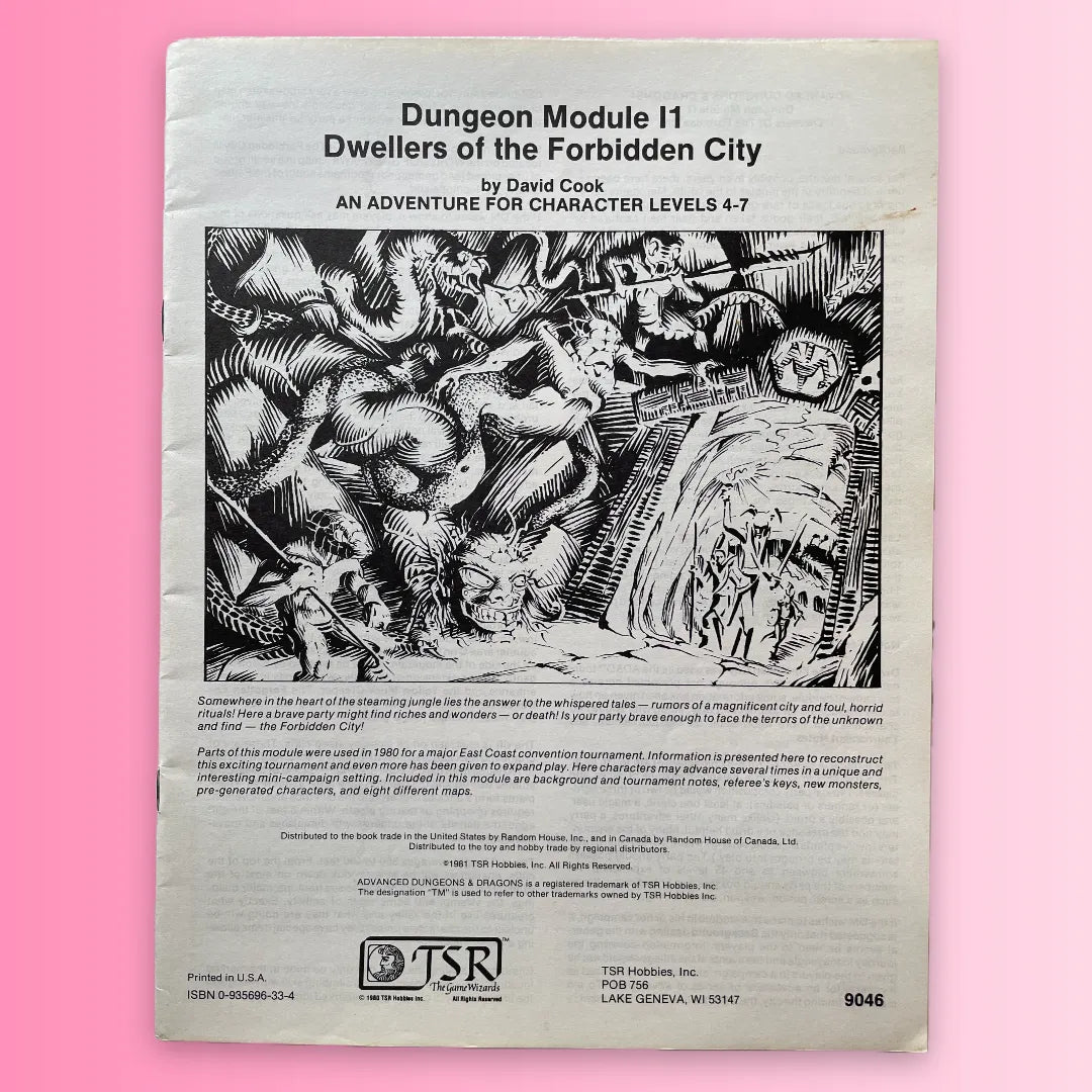 Dwellers of the Forbidden City I1 9046 AD&D 1e - Lichyard Games