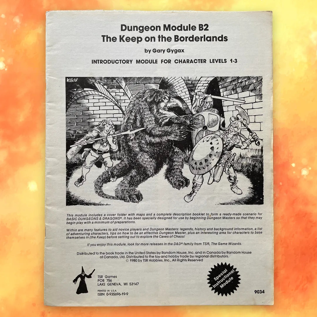 The Keep on the Borderlands B2 9034 Dungeons & Dragons - Lichyard Games