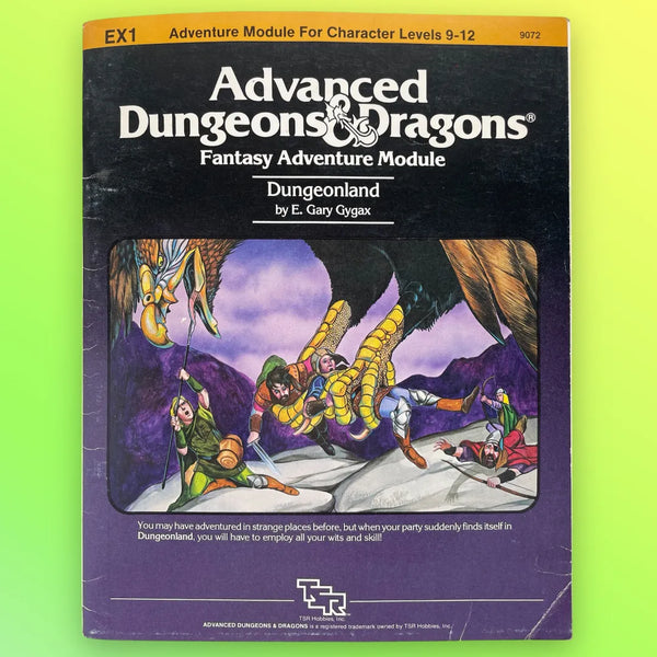Dungeonland EX1 9072 Advanced Dungeons & Dragons 1e