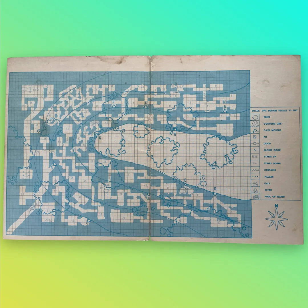Dungeons & Dragons Basic Set Rulebook 1981 + The Keep on the Borderlands B2