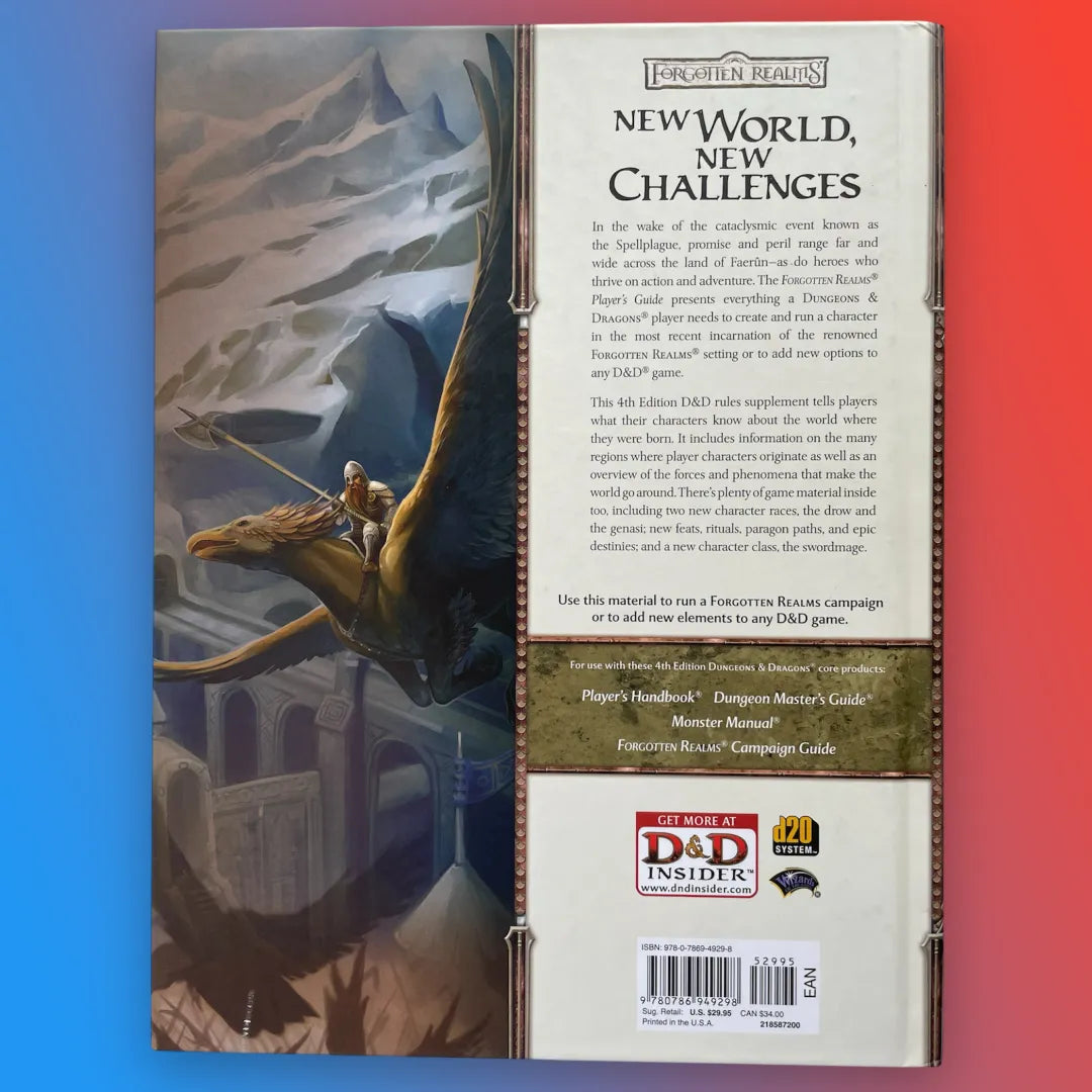 Forgotten Realms Player's Guide Dungeons & Dragons 4e