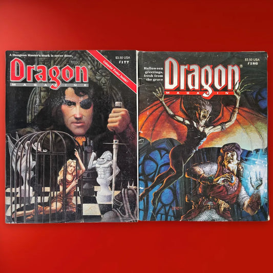 Dragon Magazine #177 and #186 TSR