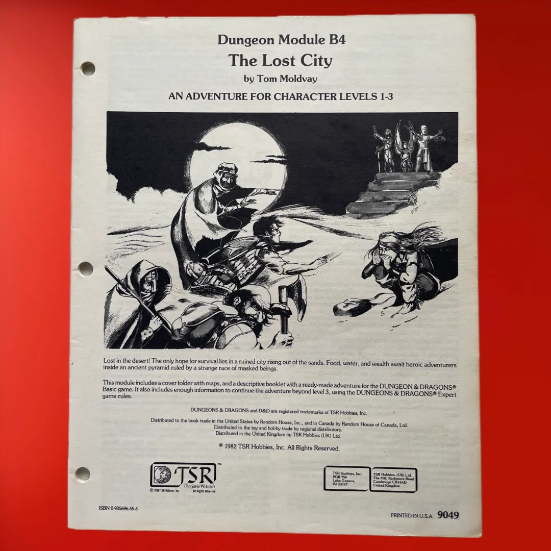 The Lost City B4 9049 Dungeons & Dragons