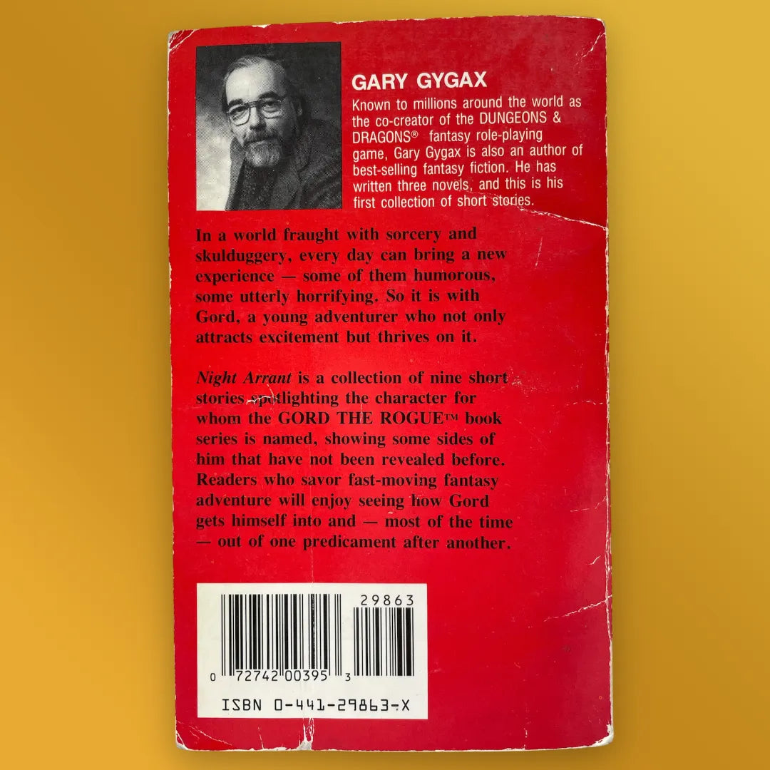 Night Arrant Gord the Rogue by Gary Gygax