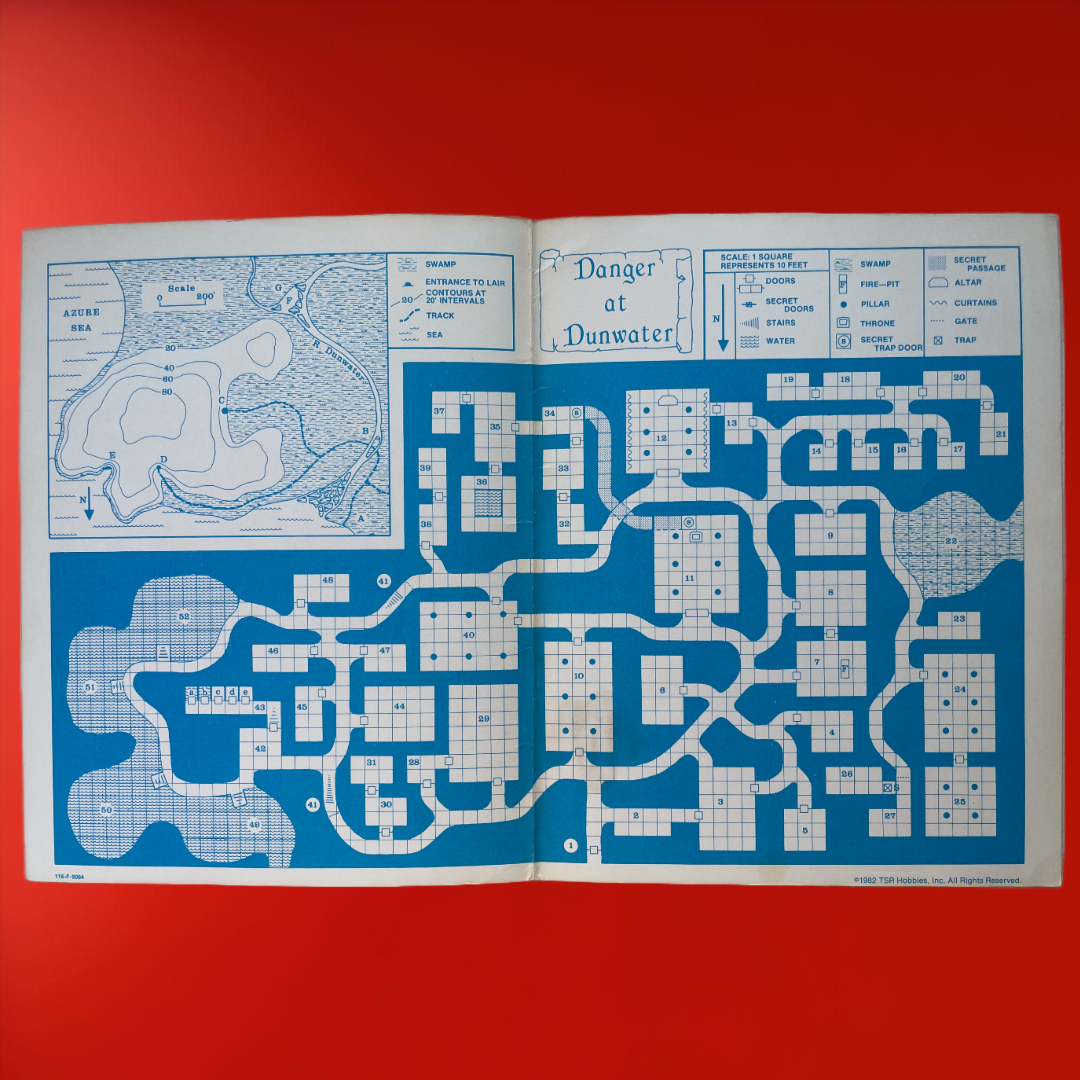 Danger at Dunwater U2 9064 Advanced Dungeons & Dragons 1e