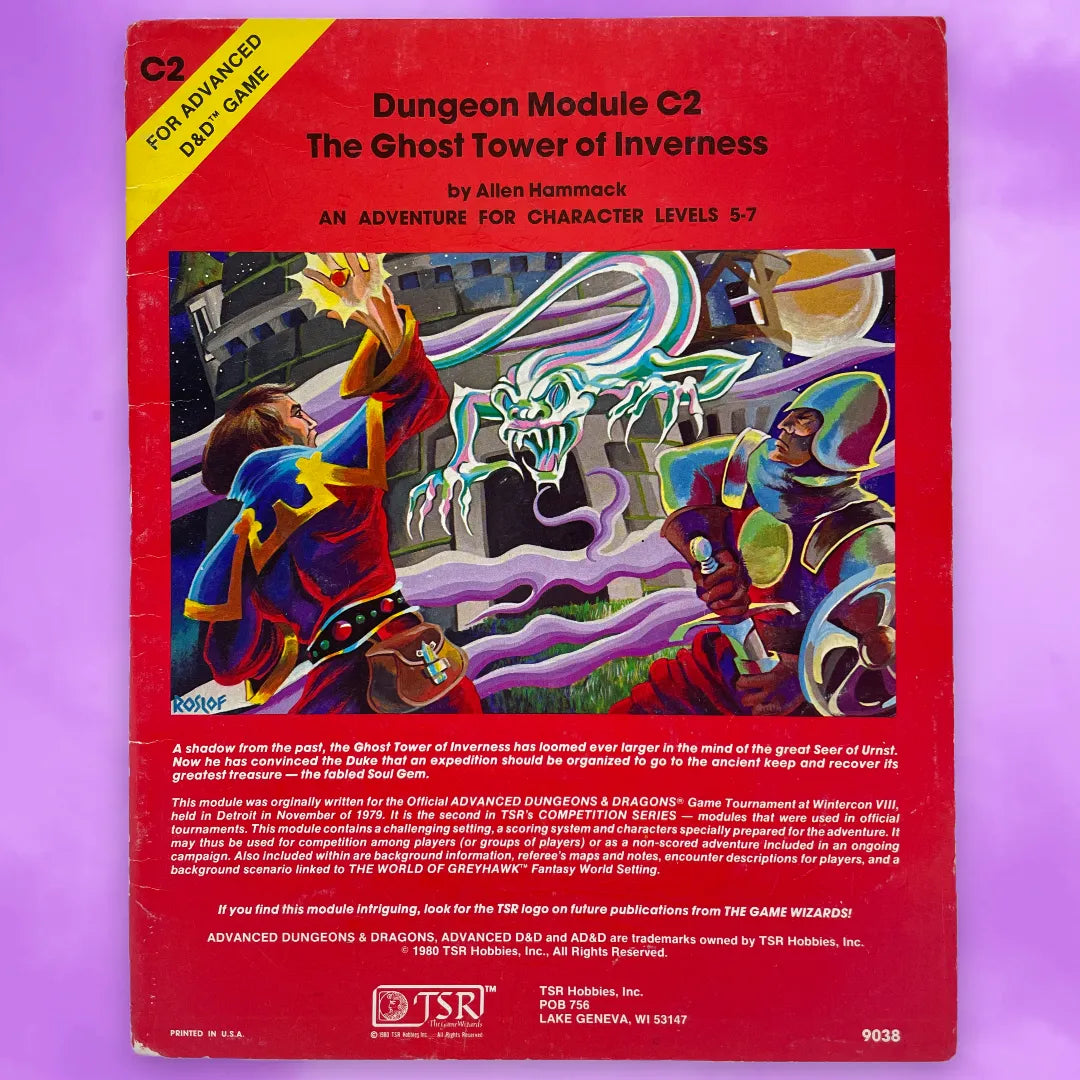 The Ghost Tower of Inverness C2 9038 AD&D 1e