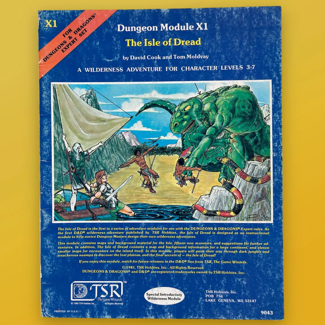 The Isle of Dread X1 9043 Dungeons & Dragons