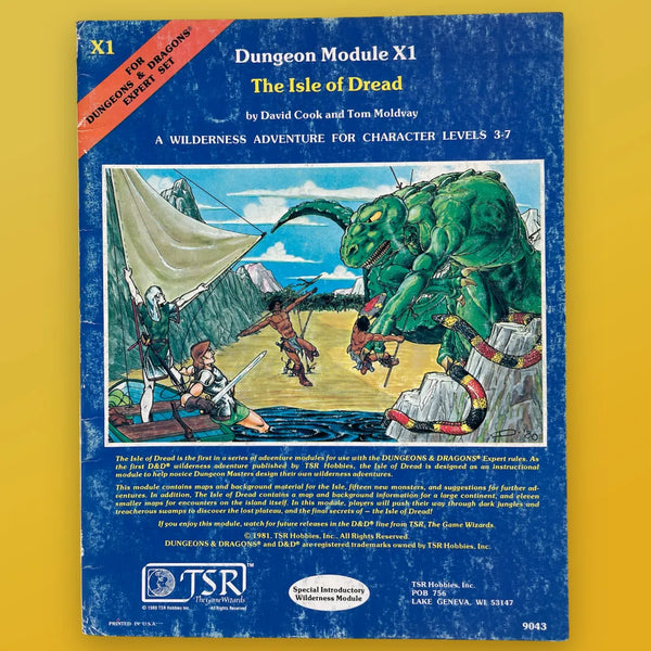 The Isle of Dread X1 9043 Dungeons & Dragons