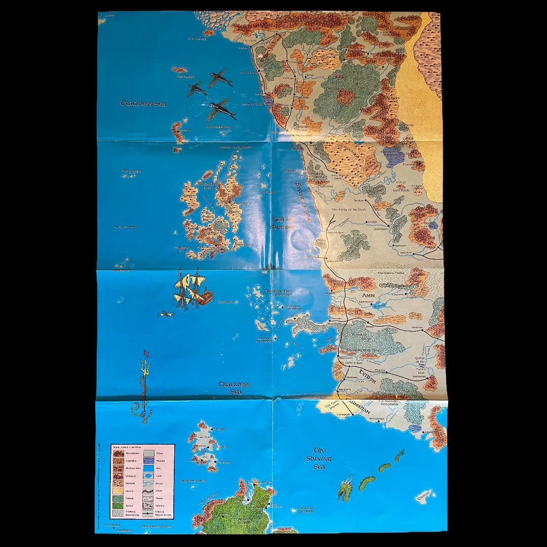 Forgotten Realms Campaign Setting 1085 AD&D 2e (Incomplete Set)