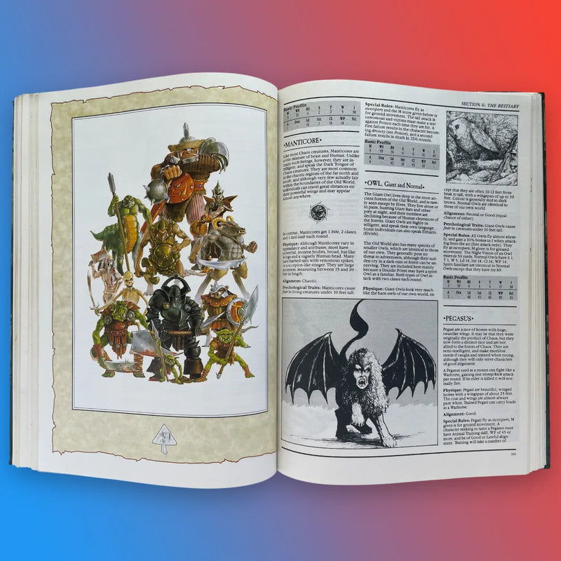 Warhammer Fantasy Role Play Games Workshop 1986