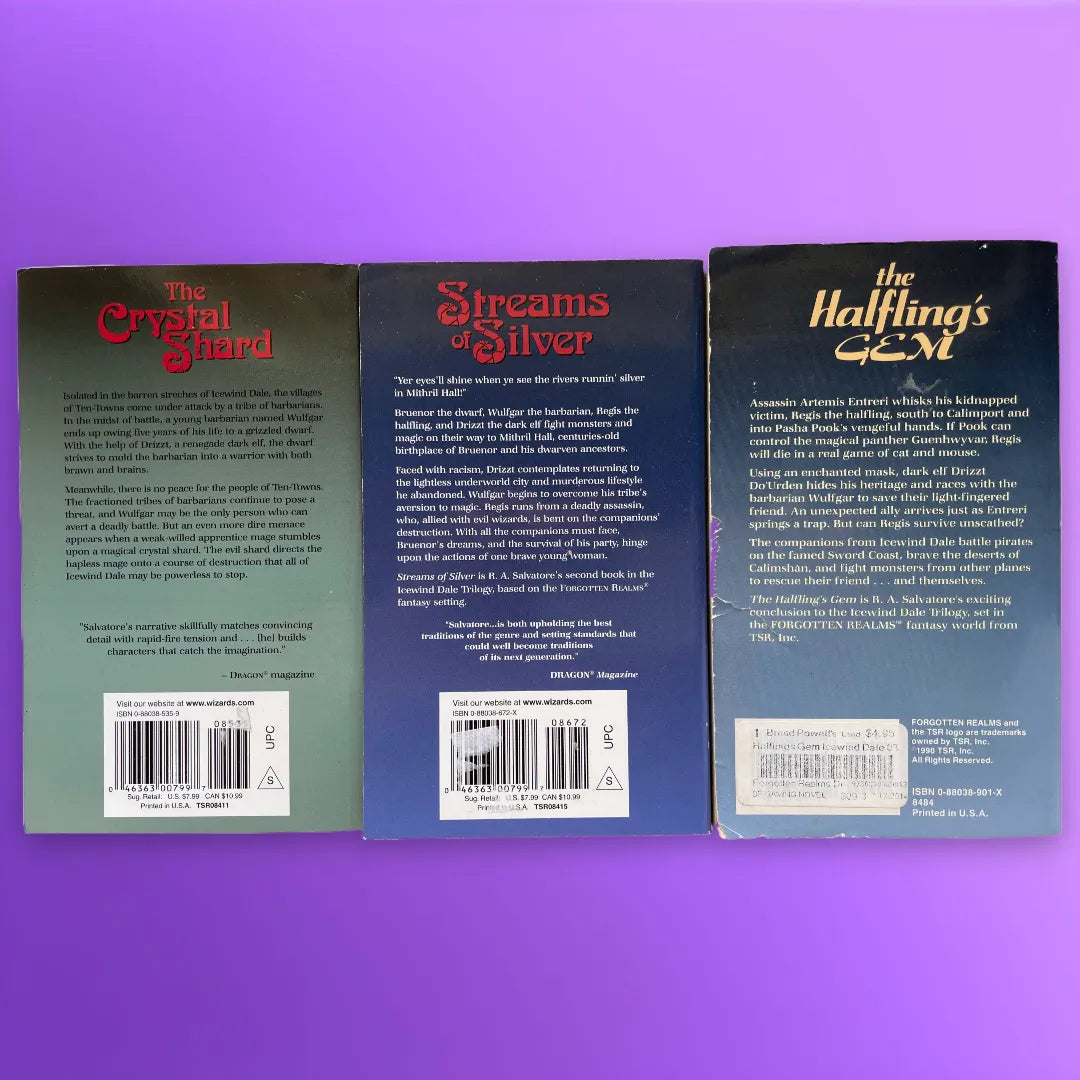 The Icewind Dale Trilogy Forgotten Realms by R.A. Salvatore (1990) - Lichyard Games