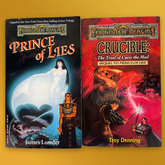 Prince of Lies and Crucible: The Trial of Cyric the Mad Forgotten Realms (1998) - Lichyard Games