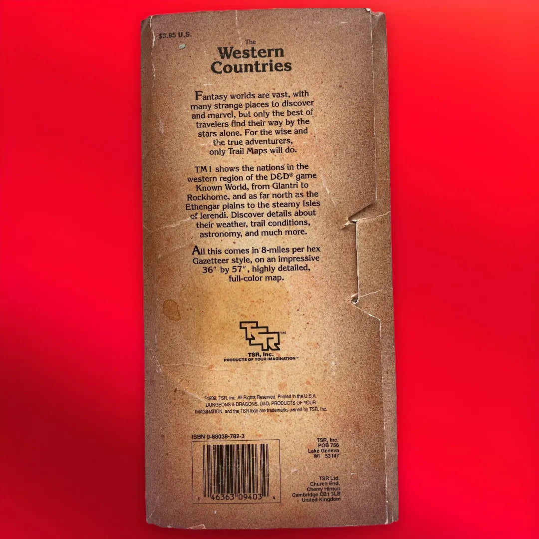 The Western Countries Trail Map TM1 9403 Dungeons & Dragons