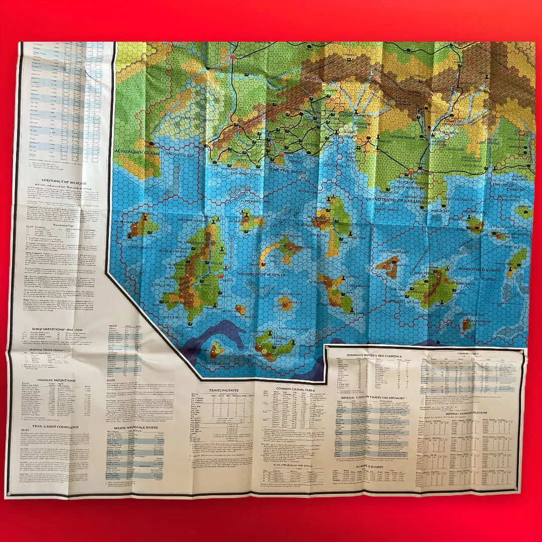 The Western Countries Trail Map TM1 9403 Dungeons & Dragons