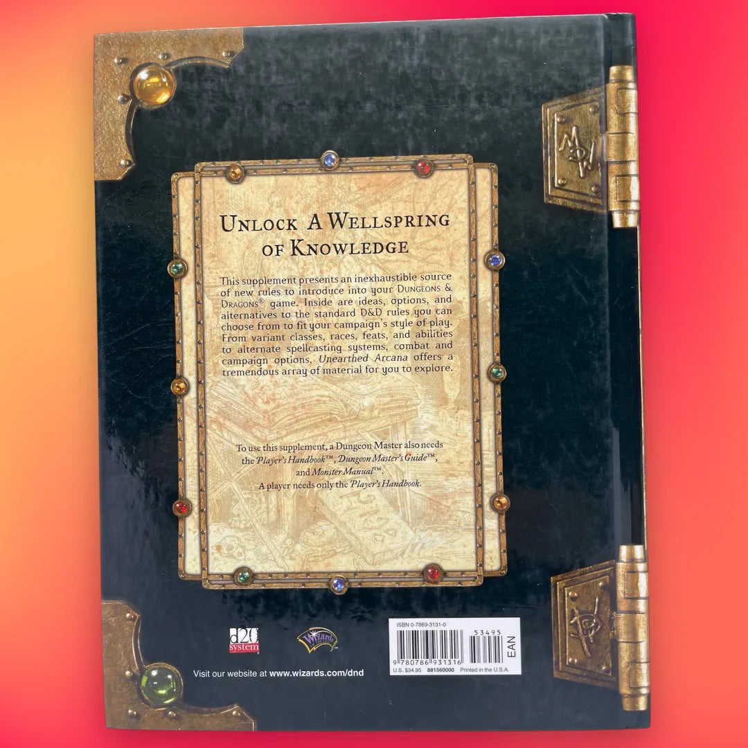 Unearthed Arcana Dungeons & Dragons 3e