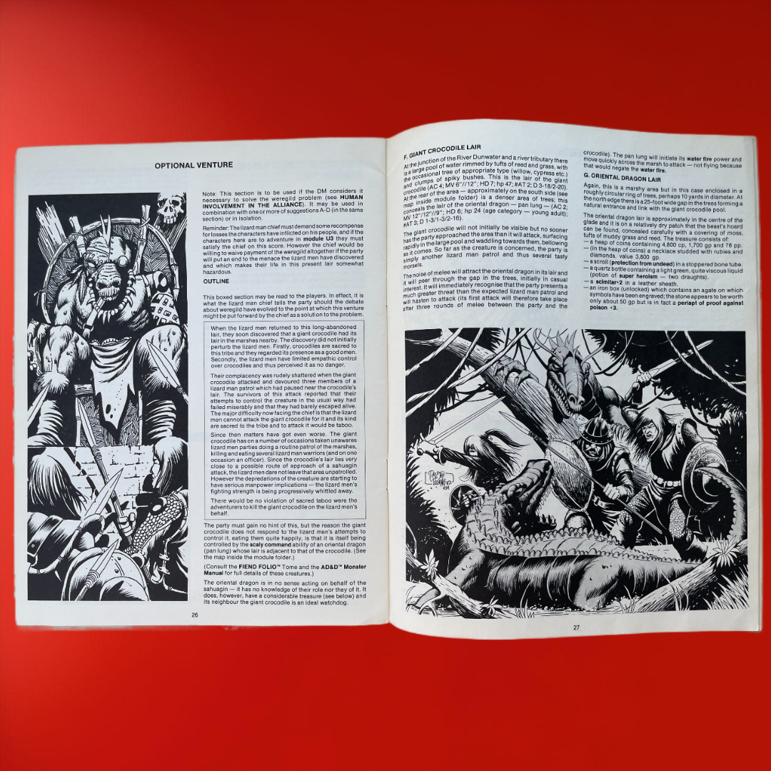 Danger at Dunwater U2 9064 Advanced Dungeons & Dragons 1e