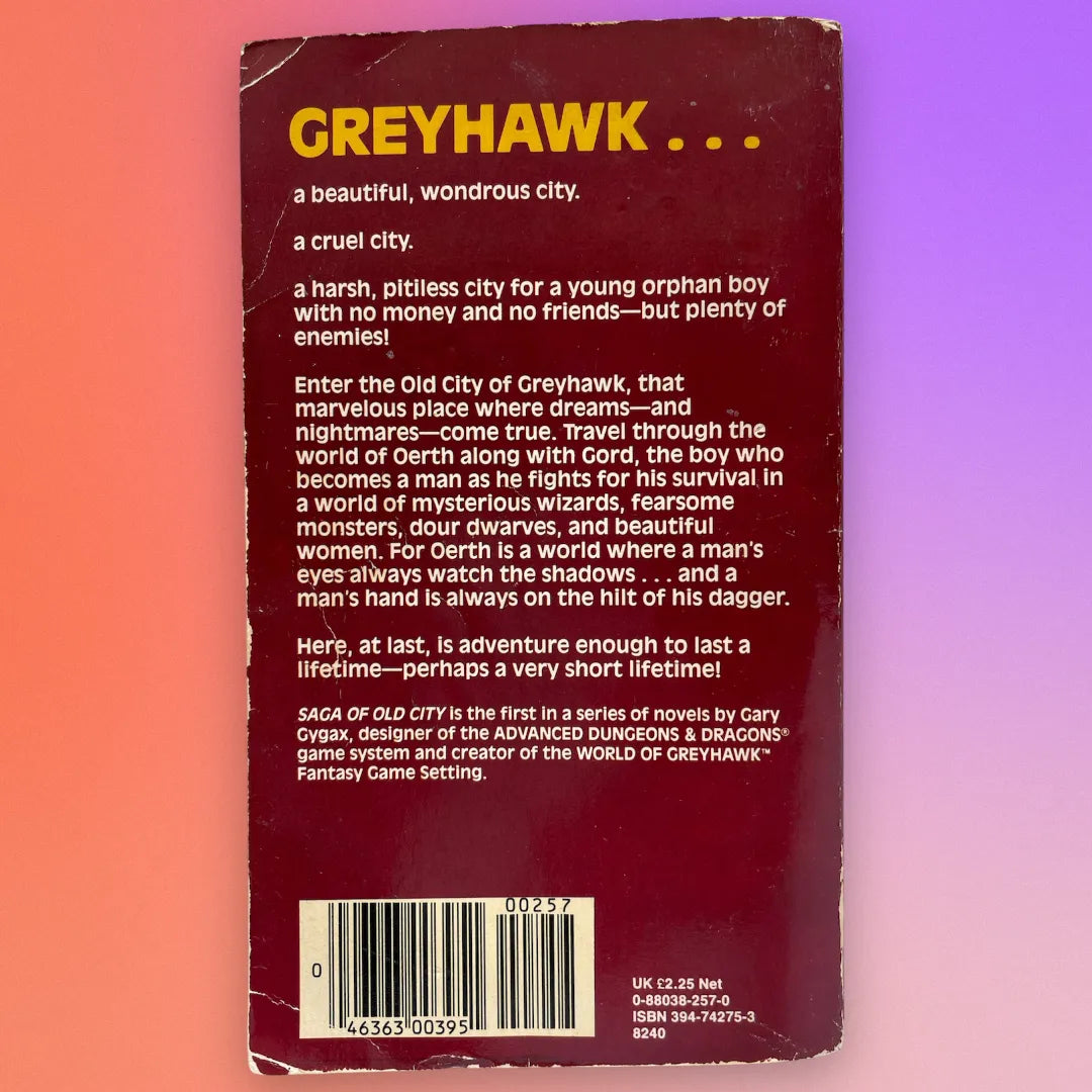 Saga of Old City Greyhawk Adventures Book 1 by Gary Gygax