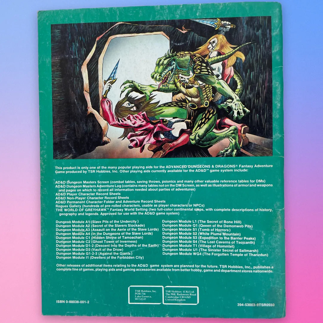 Danger at Dunwater U2 9064 Advanced Dungeons & Dragons 1e