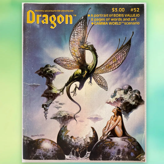Dragon Magazine #52 August 1981 TSR