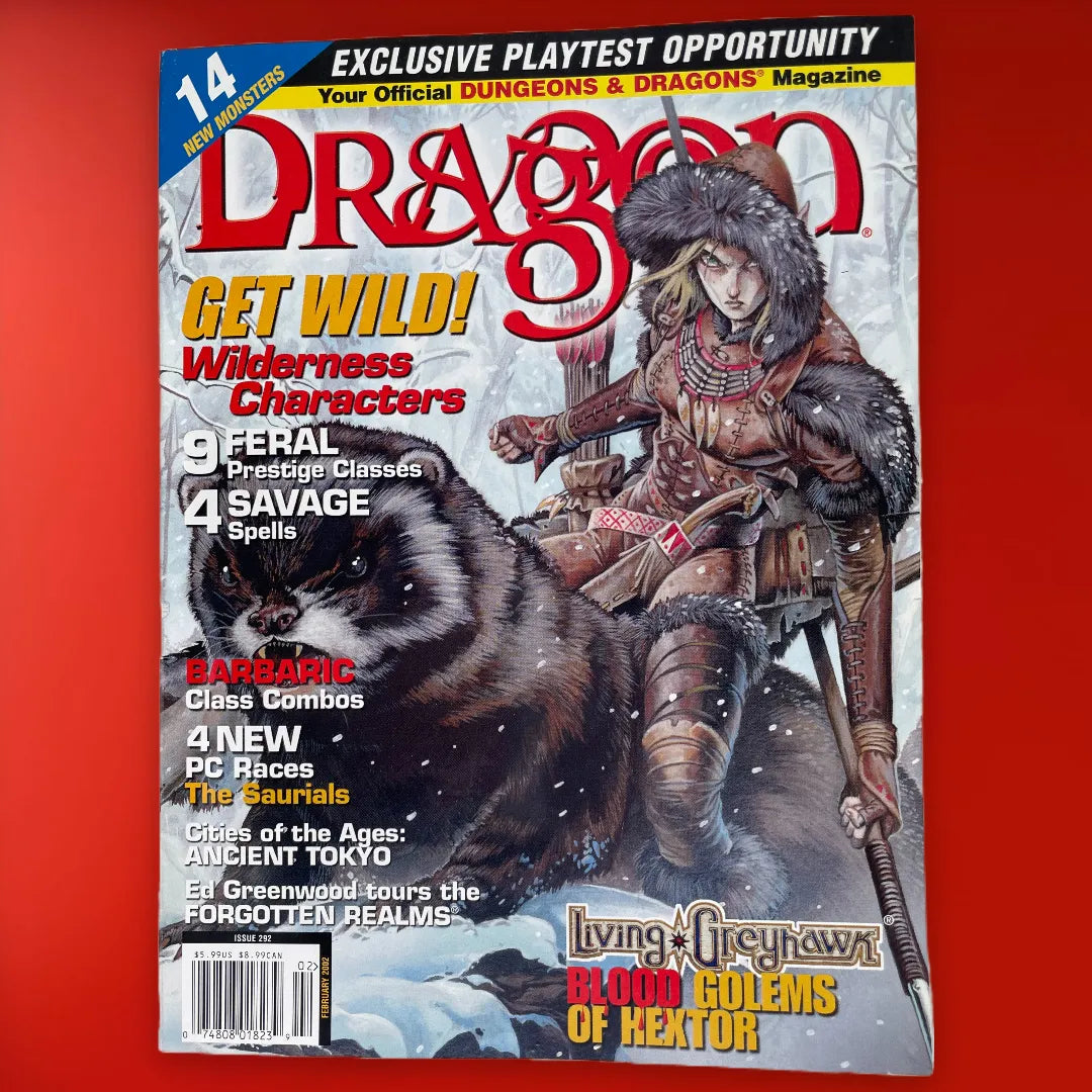 Dragon Magazine #292 February 2002 Wizards of the Coast