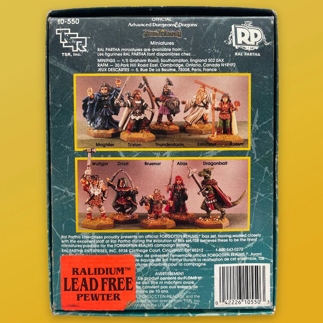 Heroes Forgotten Realms Ral Partha Advanced Dungeons & Dragons