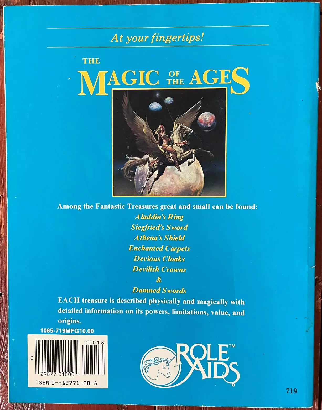Fantastic Treasures 719 Role Aids Mayfair Games Advanced Dungeons & Dragons - Lichyard Games