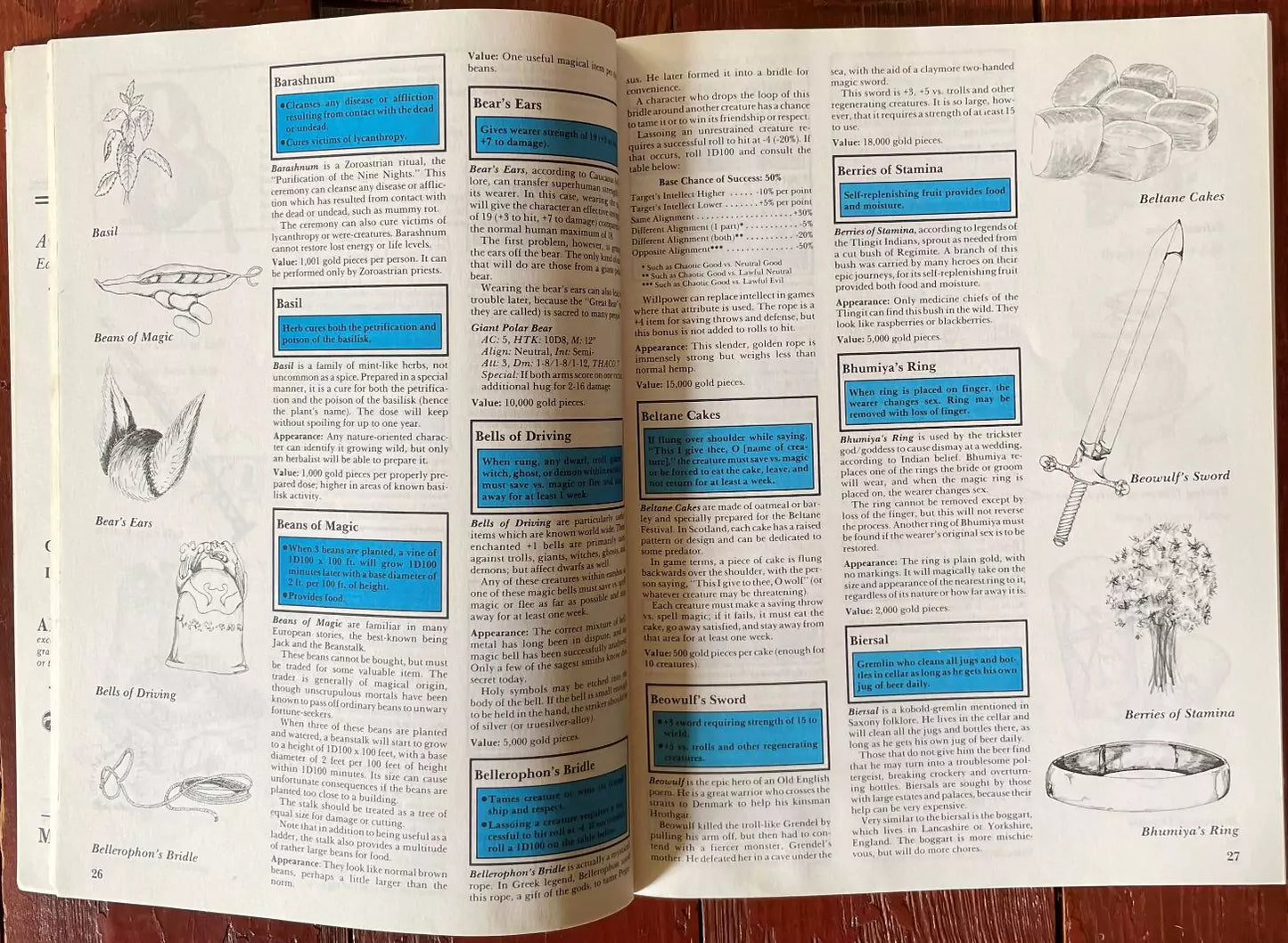 Fantastic Treasures 719 Role Aids Mayfair Games Advanced Dungeons & Dragons - Lichyard Games