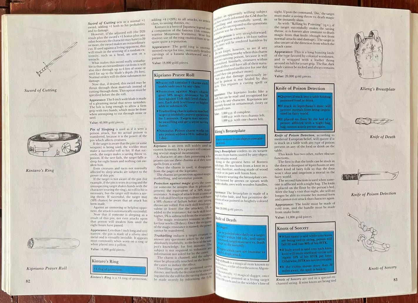 Fantastic Treasures 719 Role Aids Mayfair Games Advanced Dungeons & Dragons - Lichyard Games