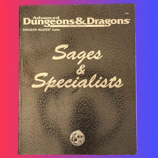 Sages & Specialists DMGR8 2146 AD&D 2e - Lichyard Games